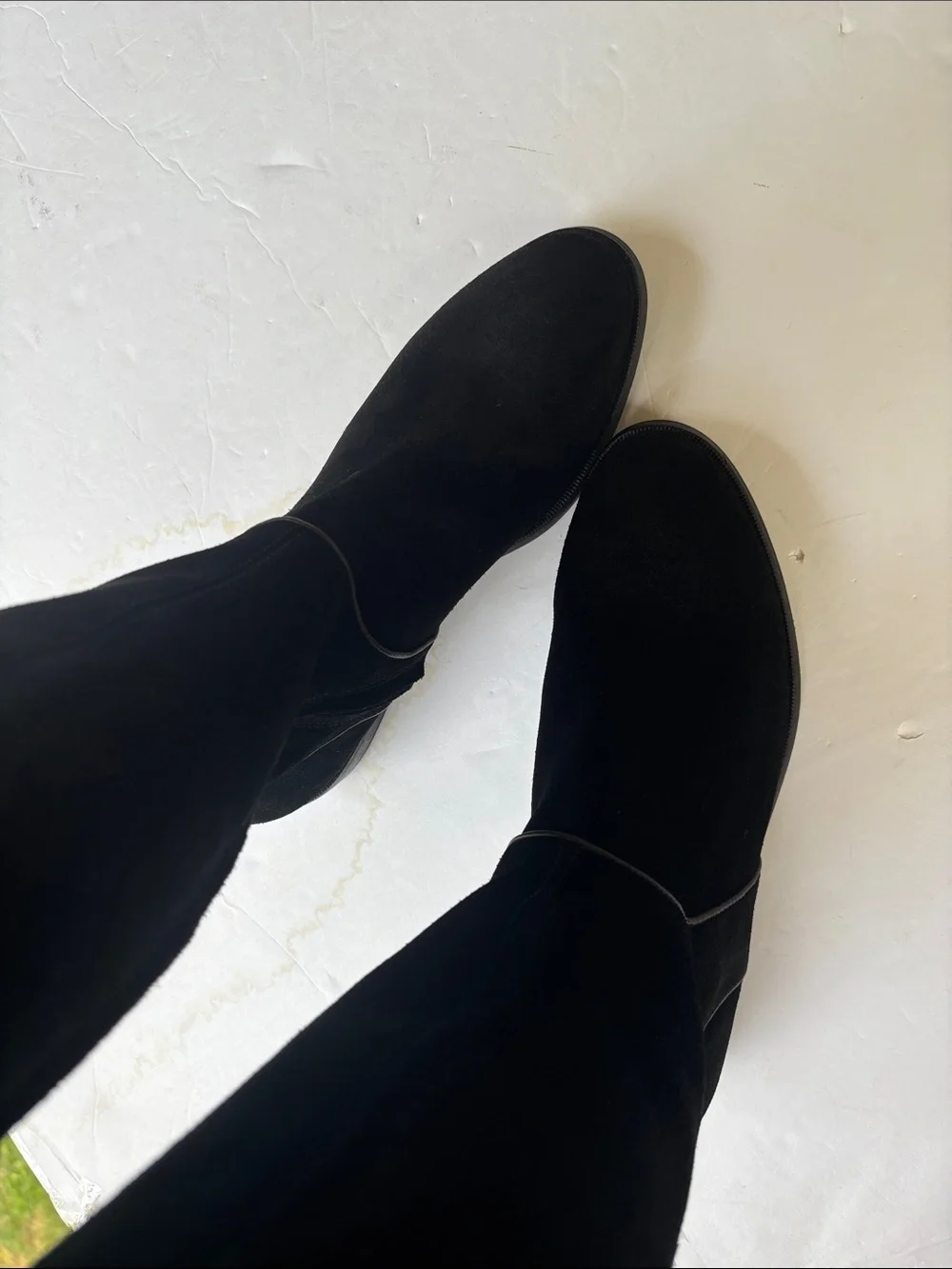 UGG Gracen Black Suede Tall Riding Boots Knee High 8.5 Cute Fall Winter Everyday